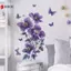 Hoa Tím Bướm Treo Tường Phòng Khách Phòng Ngủ Túi Trang Trí Bức Tranh Tường Tự Dính Đề Can Treo Tường VN