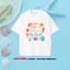 （Giao hàng 24h）Angela Áo Thun Đi Biển Unisex Cotton Premium | Nam Nữ Bé Trai Bé Gái | Form Suông Regular Fit Mềm Mát