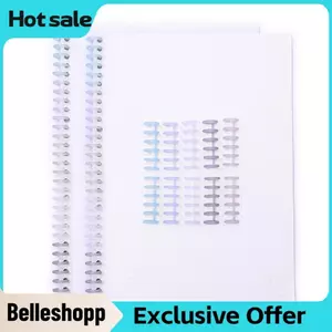 Belleshopp Vòng đóng sách 6 lỗ Fafeicy Đường kính 12 mm 10 CÁI Chất kết dính bằng nhựa Cột sống Lược lá lỏng lẻo với thiết kế khóa cho Sổ tay DIY Sổ lưu niệm Album ảnh (Nhiều màu)