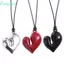 Vòng cổ mặt dây chuyền hình trái tim FUJIOU, Dây rút lãng mạn Thời trang Choker, Dây chuyền áo len không đều cổ điển thẩm mỹ dành cho nữ