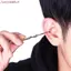 JUNYUE88US Máy làm sạch tai Du lịch tại nhà Thép không gỉ Curette Chăm sóc tai cho người lớn Loại xoắn ốc Tai Đào muỗng