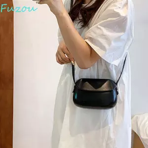 Túi Vỏ Kẹo Màu Sắc FUZOU, Thiết Kế Da PU Nắp Gập Phong Cách Hàn Quốc, Túi Yên Đa Năng Màu Trơn Sang Trọng Cho Nữ