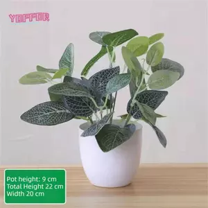 Hoa trong chậu YOFFOR, Trang trí bàn Hoa nhân tạo giả