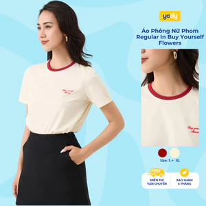 Áo Phông Nữ Yody Phom Regular In Buy Yourself Flowers WCTS26S029