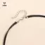 Mặt dây chuyền pha lê màu xám mới Hạt không đều Nelace dành cho nữ Thời trang hai lớp Kim loại Choker Áo len Dây chuyền trang sức dự tiệc Quà tặng [Mina]