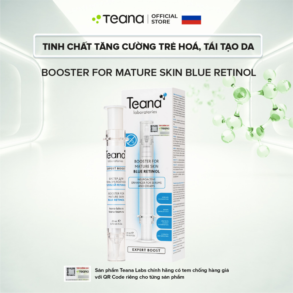 Booster Teana For Mature Skin Blue Retinol tinh chất tăng cường giúp trẻ hoá, tái tạo da 20ml
