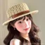 Tiền Cũ Rỗng Dệt Kim Flat Top Mũ Nữ Mùa Hè Pháp Đi Biển Mũ Chống Nắng Mũ Rơm