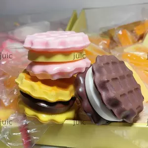 Đồ chơi bóp JUIC, Bánh mô phỏng Giảm căng thẳng Đồ chơi tăng chậm, Tính năng tăng chậm Fidget giác quan mềm mại để hỗ trợ ADHD