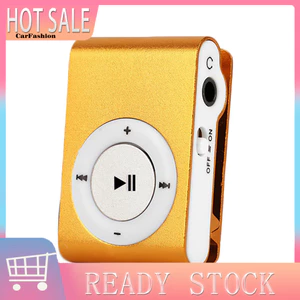 < CarFashion > Máy nghe nhạc MP3 Mini Khe cắm thẻ TF di động Kẹp kim loại USB Sport Âm nhạc kỹ thuật số Walkman để chạy bộ