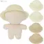 Mũ rơm tua rua YOLOGO, Mũ thu nhỏ nhà búp bê Mini thủ công, 5 kiểu trang trí nhà búp bê Mũ dệt tay Búp bê Cotton 10cm