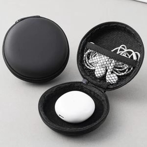 Hộp lưu trữ cáp dữ liệu USB tròn Hộp đóng gói sản phẩm điện tử eva Dây kéo Tai nghe Túi lưu trữ cứng DKN8