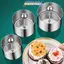 TMOY Mới Cơm Tròn Bóng Khuôn Có Đẩy Thép Không Gỉ Món Tráng Miệng Mousse Bánh Nhẫn Dễ Dàng Demoulding Sushi Làm Khuôn Dụng Cụ Nhà Bếp TMOY