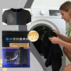 Bộ 50 Quần Áo Màu Đen Thuốc Nhuộm Nhẹ Nhàng Bắt Cho Giặt Quần Áo Làm Tối Tấm Cho Áo Thun Quần Jean Cotton Len shopidaevn