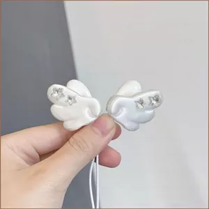 Phụ kiện tai nghe AirPods cánh thiên thần 3D SQ11 Mặt dây chuyền có dây Bluetooth sáng tạo