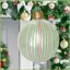 Đồ trang trí Giáng sinh bơm hơi 15,75in Trang trí PVC chống thấm nước Giáng sinh Quả bóng bơm hơi cho gelhvn ngoài trời trong nhà