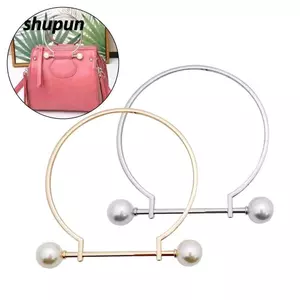 Túi SHUPUN Tay cầm hình tròn, Tay cầm túi kim loại hình chữ D DIY, Tay cầm túi xách thay thế phần cứng bền bỉ