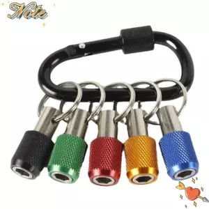 NOTE1 1 / 5 Chiếc Móc Chìa Khóa Adapter Mũi Khoan, 1 / 4 "Chuôi Lục Giác Cầm Tay Đầu Tua Vít, Di Động Trọng Lượng Nhẹ Thay Đổi Nhanh Dụng Cụ Cầm Tay Ngoài Trời