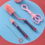 Bàn chải bình sữa Silicone Bàn chải núm vú cho bé Bàn chải ống hút Bàn chải xoay Bình sữa Bàn chải rửa Bàn chải làm sạch Bộ bàn chải làm sạch M2TV