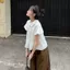 Áo Babydoll Cổ Sen Tay Bồng Viền Bèo Xếp Ly Ngắn Tay Dễ Thương - - Hieuvy Botique