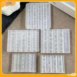 VFZ 3D Khuôn Làm Móng Silicon Dụng Cụ Làm Móng Tay Hoạt Hình Nơ Thỏ Khung Đá Quý Móng Tay Quyến Rũ Khuôn Móng Tay Nghệ Thuật Phụ Kiện Đồ Dùng Móng Tay Louislifecool