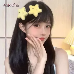AqToCna Dễ Thương Blush Sang Trọng Ngôi Sao Vàng Kẹp Tóc Dubill Kẹp Tóc Cô Gái Ngọt Ngào Kẹp Bên Người Phụ Nữ Mũ Barrette AqToCna