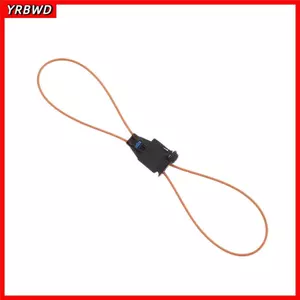 YRBWD 2 Vòng kiểm tra sợi quang, Sợi quang nam nữ màu đen, Phụ kiện ô tô Đầu nối bộ chuyển đổi ABS màu cam cho Audi