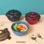 Bát mì ăn liền ký túc xá DONOVANQQ, Bát Ramen chống rò rỉ kín, An toàn cho lò vi sóng di động có nắp vòm Tay cầm gấp Bát súp Salad