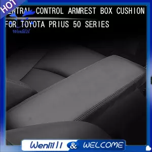 Ô Tô Điều Khiển Trung Tâm Nắp Tay Hộp Da Bảo Vệ Đệm Miếng Lót Cho Prius 50 Series