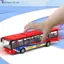 Xe hợp kim SRVN Xe buýt 15Cm Mô hình xe buýt Diecast Double- Kéo Ba Xe Đồ chơi trẻ em Xe buýt Đồ chơi ô tô cho bé trai bé gái Quà tặng sinh nhật.