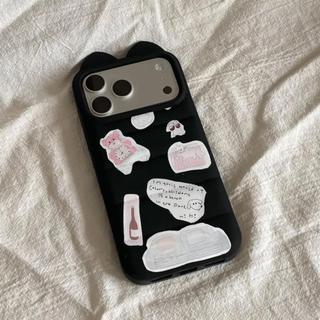 Stickers Gấu Nhỏ Đối với trường hợp iPhone 17pro iphone16/15/14 lỗ lớn 13/12/11 mới