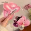 AqToCna Thời Trang Thanh Lịch Hoa Lan Dubill Kẹp Bên Biển Kỳ Nghỉ Nổ Kẹp Vintage Mộc Mạc Phụ Kiện Tóc AqToCna
