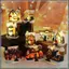 Đèn LED sáng lên Mini Village House Cảnh trang trí Giáng sinhResin Xmas Trang trí A
