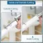 Máy cắt ống bên trong cho ống nhựa Pvc có tay cầm và bánh xe cắt Grit, Hướng dẫn đo độ sâu cắt có thể điều chỉnh 7 Inch