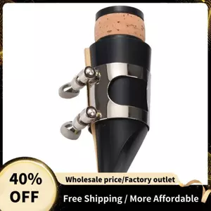 Ống ngậm Clarinet phẳng B bằng nhựa màu đen & Dụng cụ tạo gió gỗ