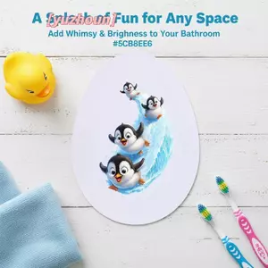 Decal nhà vệ sinh và phòng tắm trượt Penguin Stier