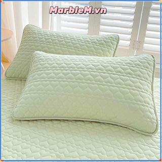 Vỏ gối MARBLEM, Tấm bảo vệ gối chống nấm mốc bằng vải Cotton, Vỏ gối chống thấm nước thoải mái cho gia đình