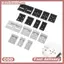 Littleloves1 25MM 35MM 45MM Kim Loại DIN Rail Kẹp Cố Định Kẹp Rơle Gắn Bule Đơn Giản Cố Định Ra Có Lỗ Gắn VN