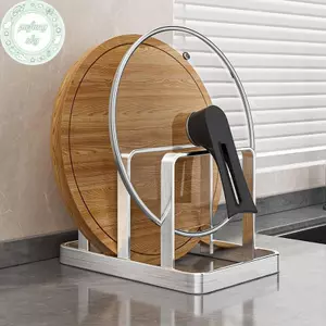 PUSKY Tiết Kiệm Không Gian Nắp Nồi Thép Không Gỉ Và Thớt Organizerbo - Mặt Bàn Hạng Nặng Ra, Nhà Bếp Tổ Chức VN