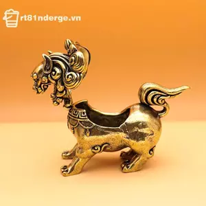 GE Đồng Luy Qilin Tượng Rồng Văn Phòng Để Bàn Trang Trí Trung Quốc Sự Giàu Có Vintage Động Vật Các Bức Tượng Nhỏ Đồ Trang Trí VN