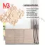 21 * 15cm Gỗ Khắc Không Sơn Onlay Đính Nội Thất Trang Trí Nhà Cửa, 2 Cái