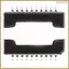 Chip điều khiển cầu gắn L298P013TR- Công tắc bên trong Thiết kế SOP-20