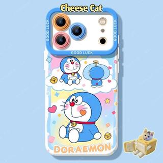 Ốp điện thoại mèo yêu tinh màu xanh dễ thương cho iPhone 17 Pro 16 15 17 14 Plus 13 12 11 Pro Max Xs Max XR 7 8 Plus