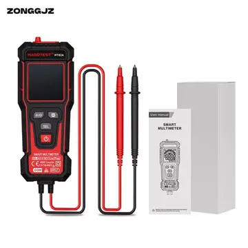 Đồng hồ vạn năng phạm vi tự động ZONGGJZ, Đồng hồ vạn năng kỹ thuật số thông minh có độ chính xác cao 600V, Điện áp AC DC di động Chống cháy Đồng hồ vạn năng NCV