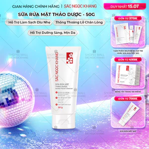 Sữa Rửa Mặt Thảo Dược Thiên Nhiên Sắc Ngọc Khang [50g] Giúp Làm Sạch Dịu Nhẹ, Không Khô Da