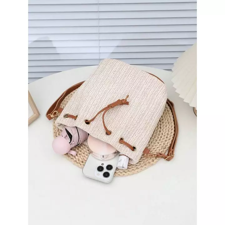 Women's PU Leather Straw Bag – for the Beach – 6