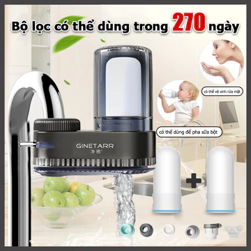 [HÃNG CHÍNH HÃNG] lọc nước tại vòi Bộ lọc nước tự động tại vòi,Lọc đến 99% cặn bẩn lọc nước sinh hoạt trên bồn rửa, đầu