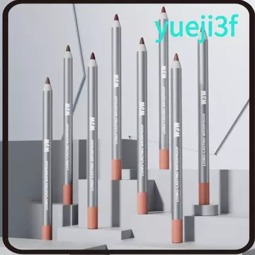 Bút chì lót môi mờ YUEJI, Bút chì viền môi chống thấm nước 8 màu, Đầu siêu mịn có mài Bút son môi lâu trôi dành cho nữ