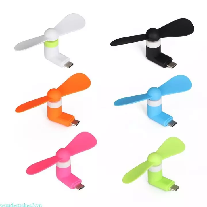 Wonderpakea3 Quạt Mini Điện Thoại Di Động Đa Năng Cho Thiết Bị Điện Thoại Di Động Quạt Mini Di Động Quạt Mini Loại C Cổng Điện Thoại Di Động Quạt