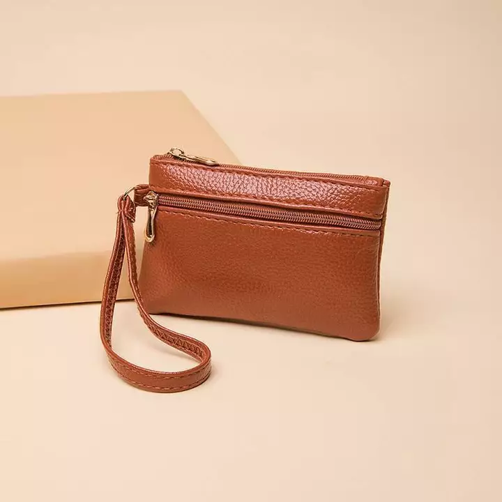 HH Nữ Ví Mini Da PU Nữ Ví Đựng Thẻ Ví Đựng Tiền Xu Ví Ngắn Ví Nhỏ Dây Kéo Móc Khóa Túi Ly Hợp Ví TH – 3