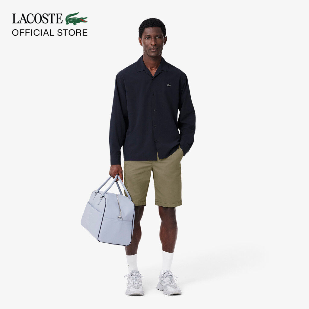 Quần Ngắn Lacoste Nam Ôm Dáng Chất Liệu Cotton Chino Co Giãn